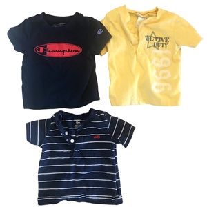 Baby boy 12 month shirts gently used